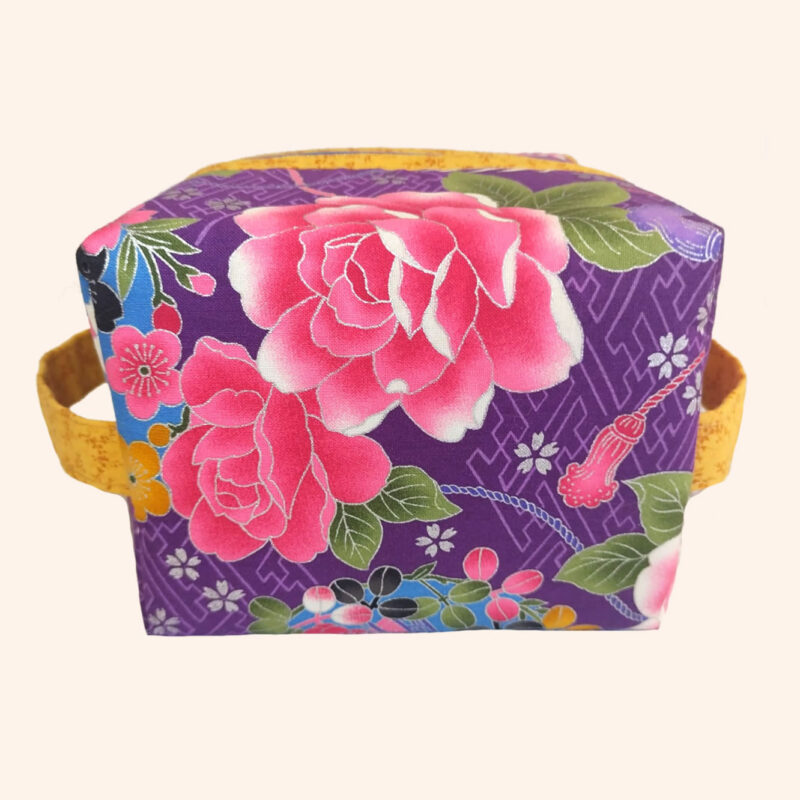 Beauty Box in tessuto giapponese Nuno Rosè