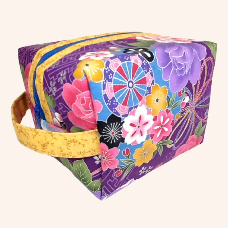Beauty Box in tessuto giapponese Nuno Rosè