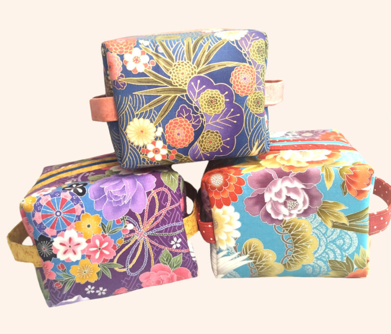 Beauty Box in tessuto giapponese Nuno